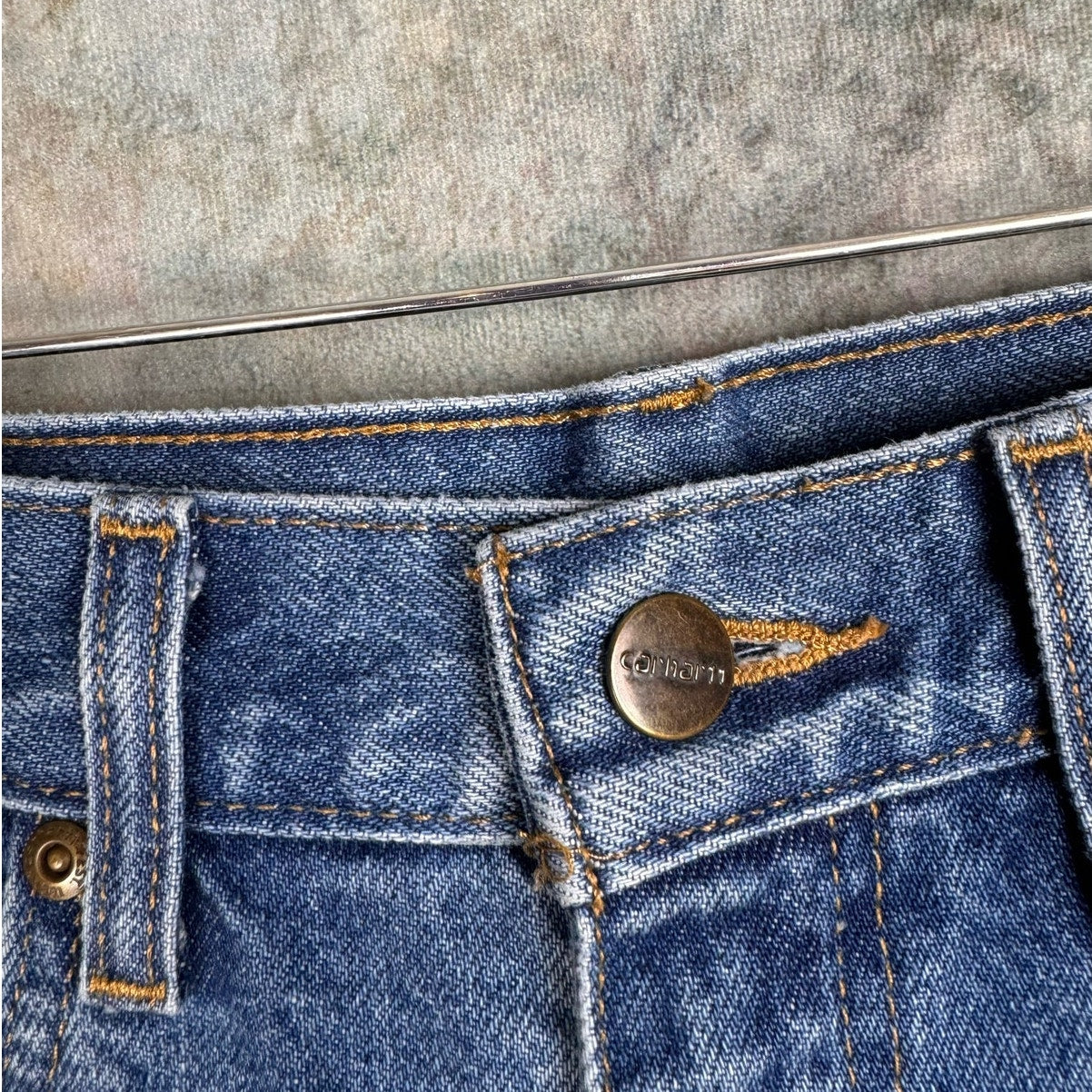VTG 90s Carhartt Denim Work Jeans 32x34