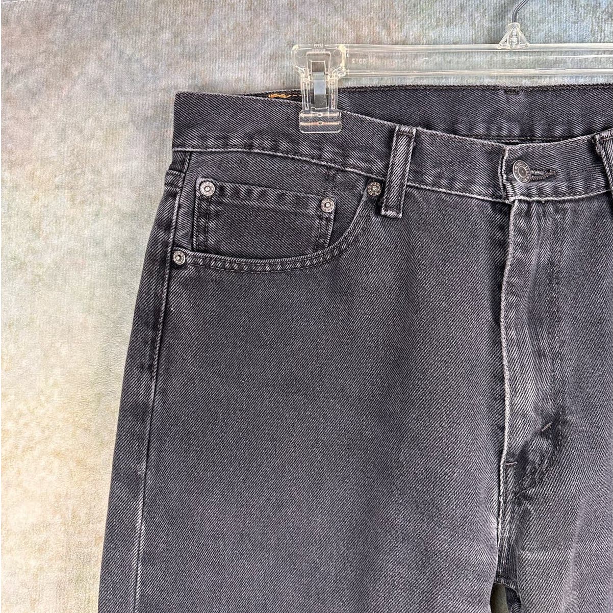 Vintage Levis 505 Black Denim Jeans 36x30