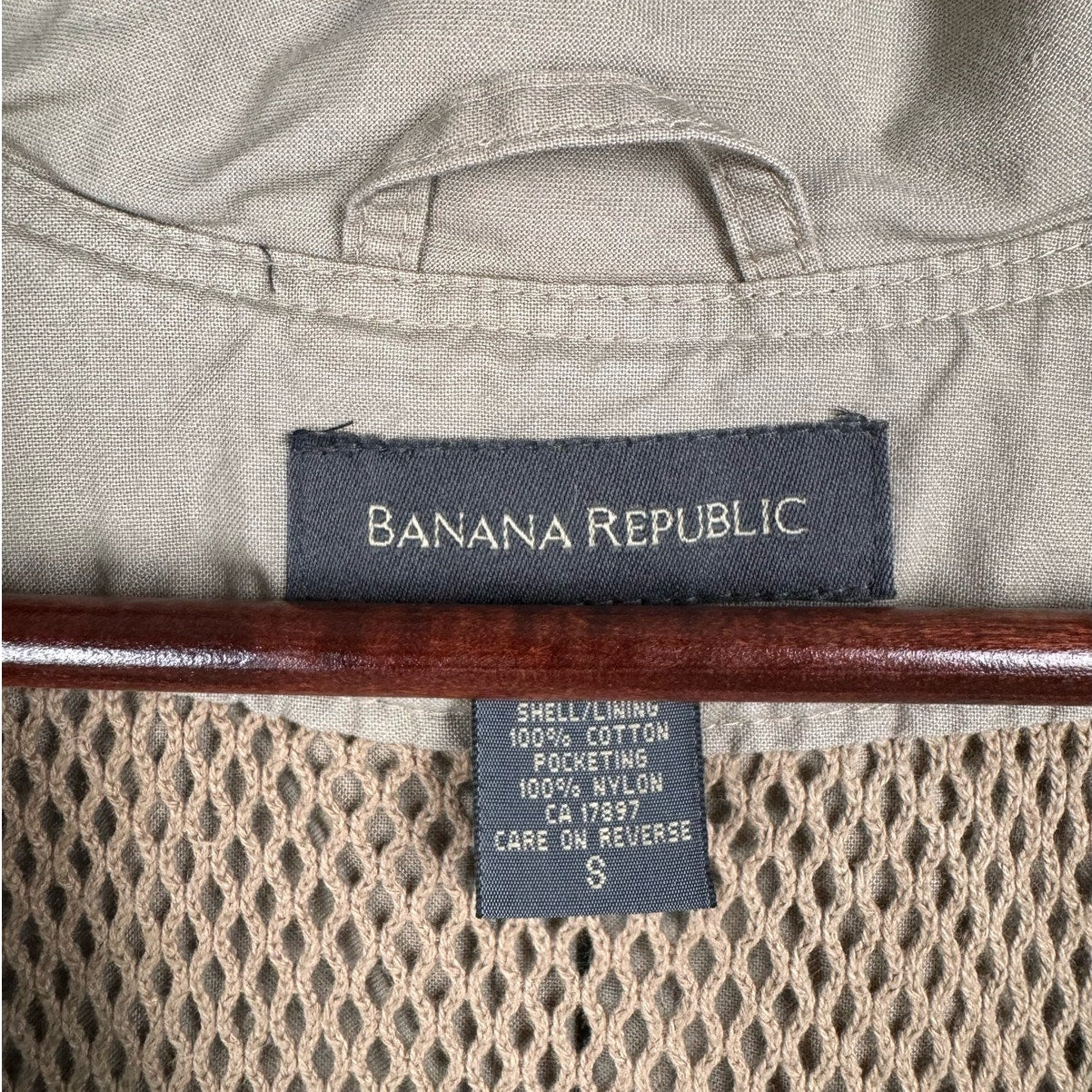 VTG Banana Republic Safari Vest S