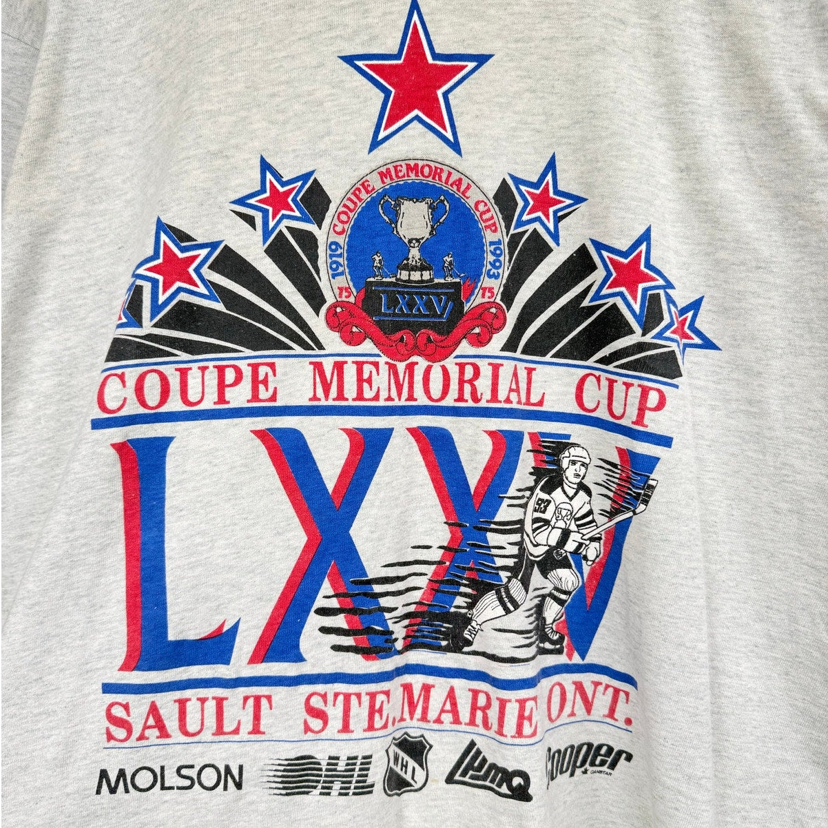 VTG 1993 Coupe Memorial Cup LXXV Hockey T Shirt L