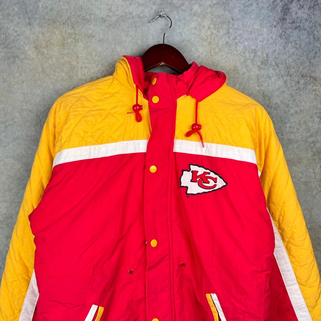 VTG 90s Kansas City Chiefs Puffer Jacket M