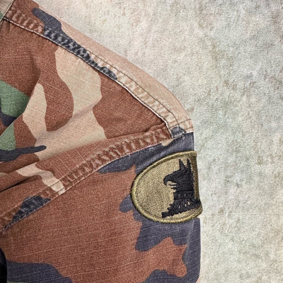 Vintage US Army Military Camo Shirt M