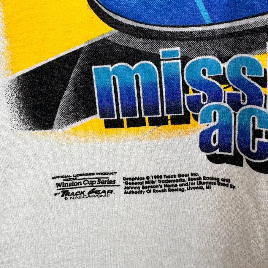 VTG 90s Nascar Big Print T Shirt XL