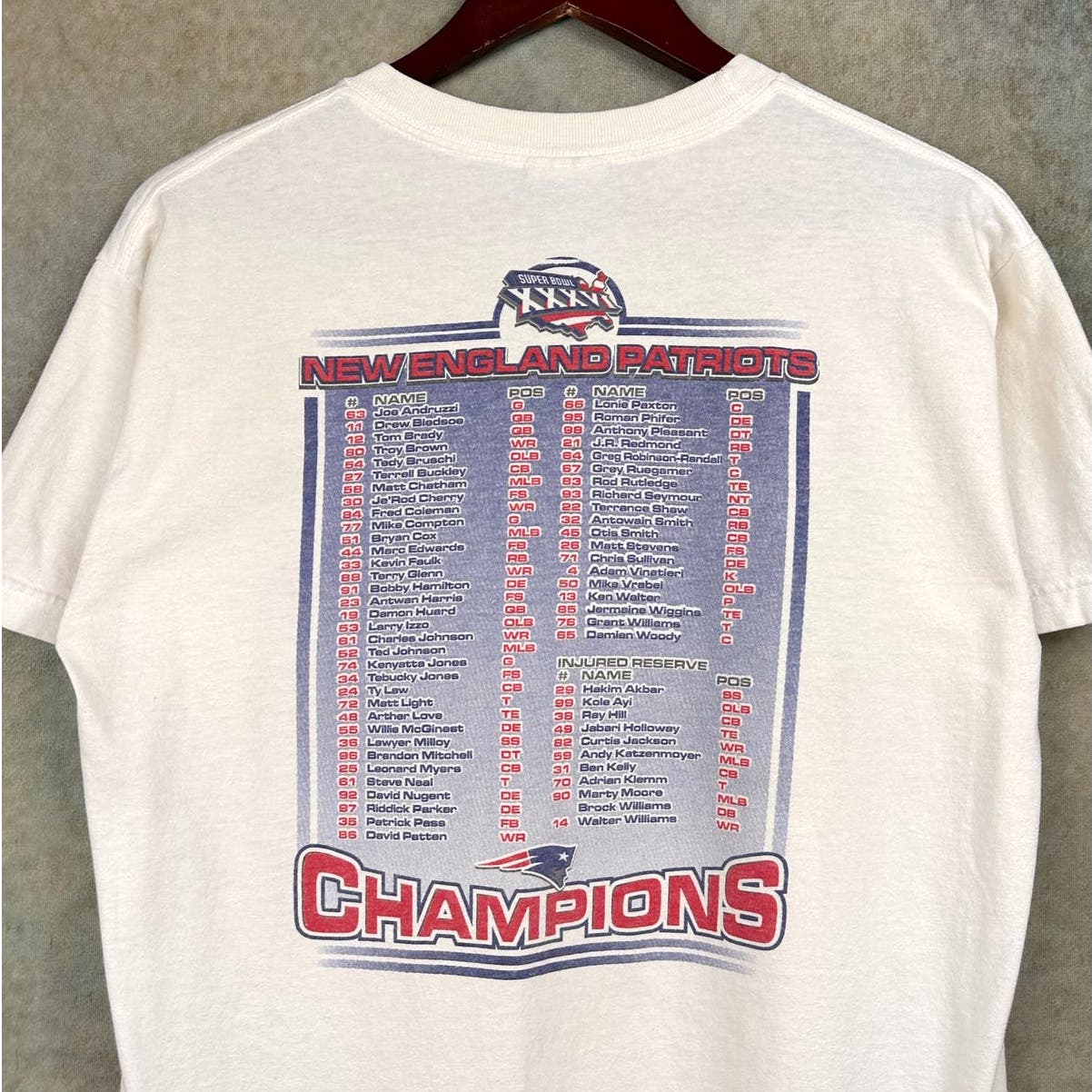 Vintage New England Patriots Super Bowl T Shirt M