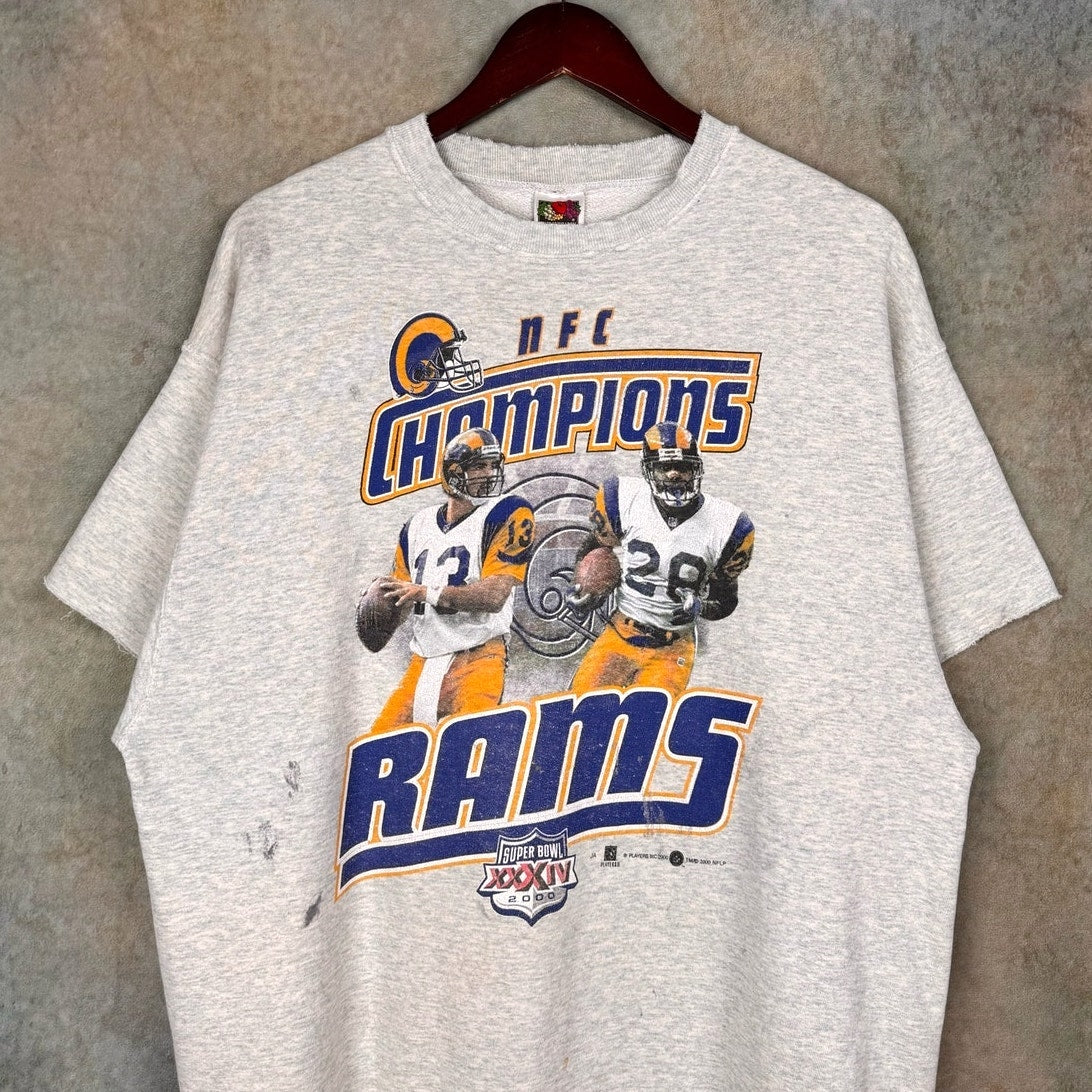 VTG 2000 St Louis Rams NFL Champs Sweatshirt XL