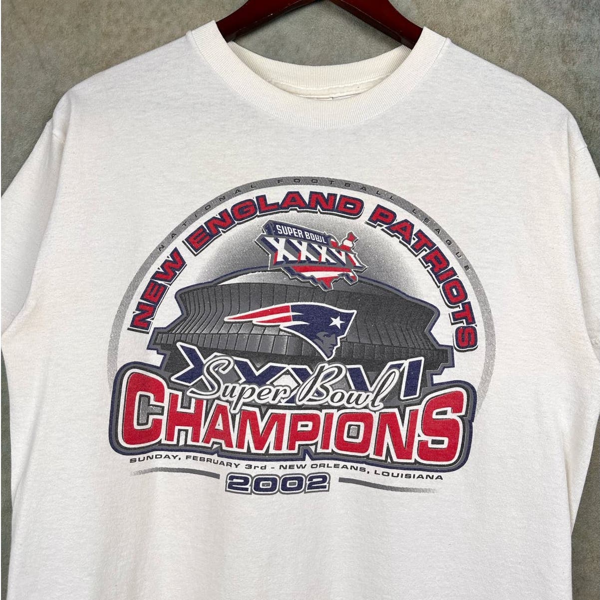 Vintage New England Patriots Super Bowl T Shirt M