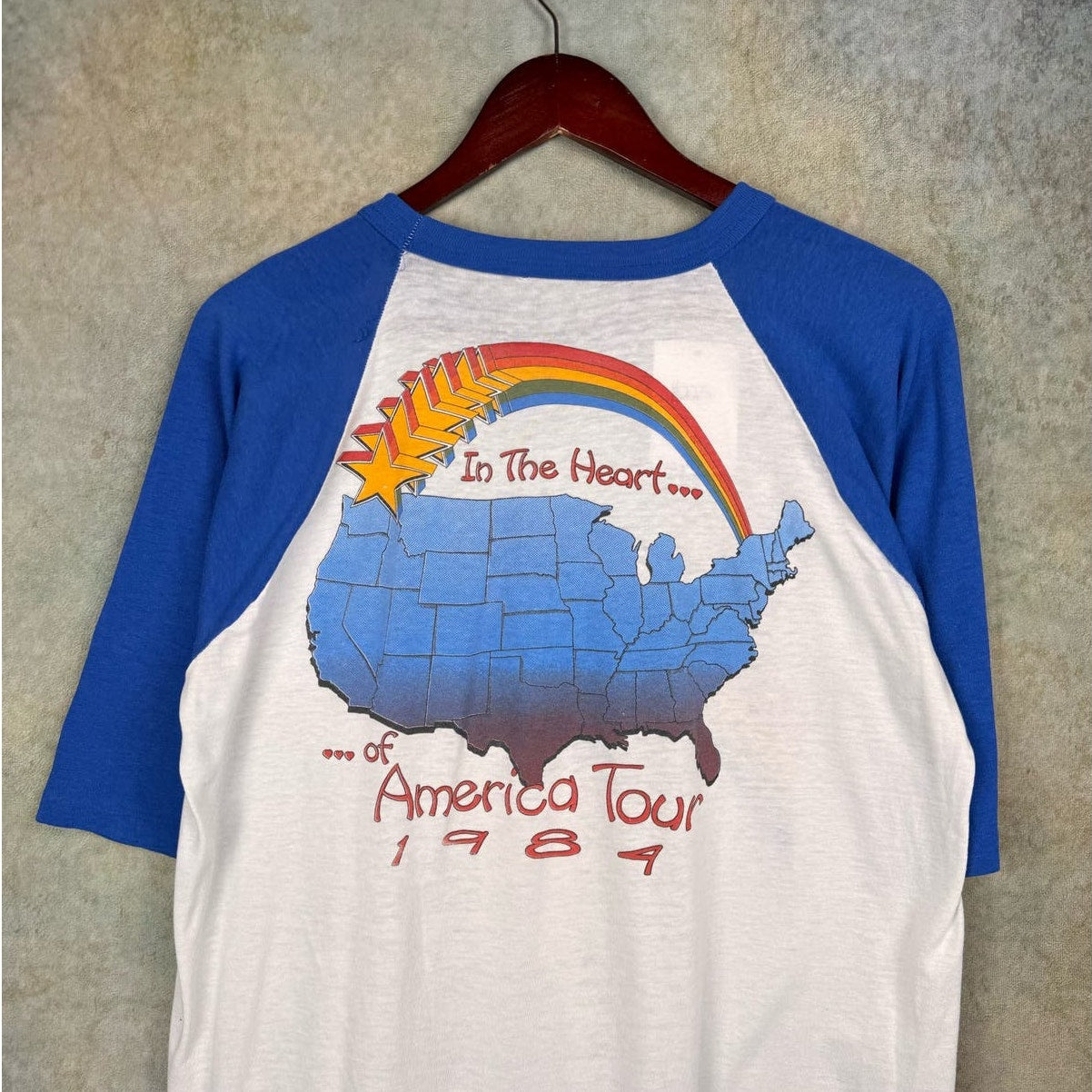 VTG 1984 Kool & The Gang In The Heart Band Tour T Shirt Sz L