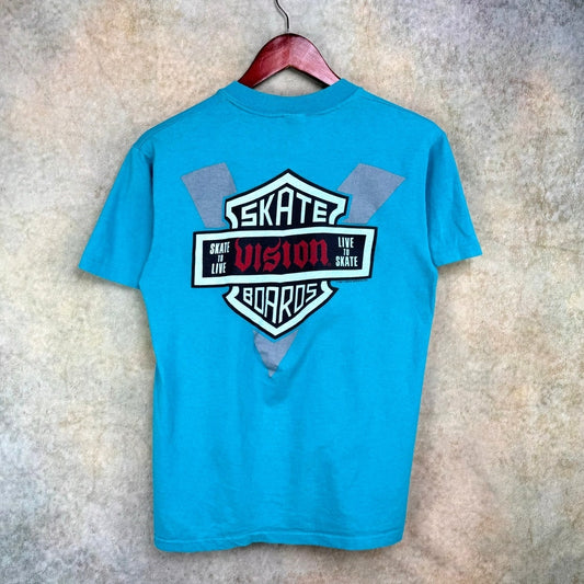 Vintage Vision Street Wear Skate To Live Skate Boards T Shirt M