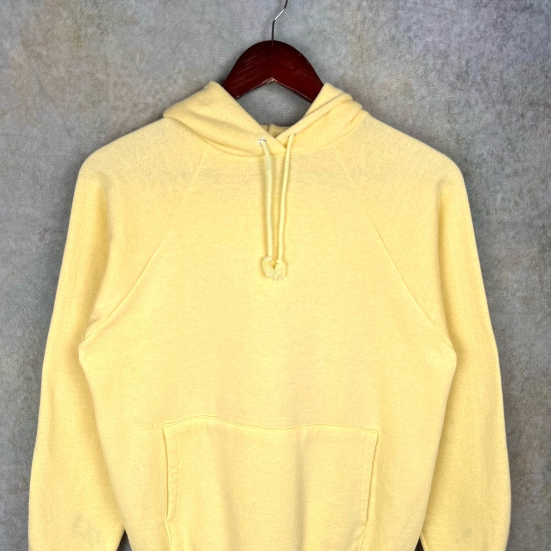 VTG 80s Blank Hoodie Sweatshirt L