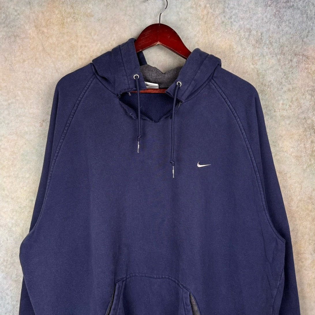 VTG Y2K Nike Logo Hoodie Sweatshirt XXL