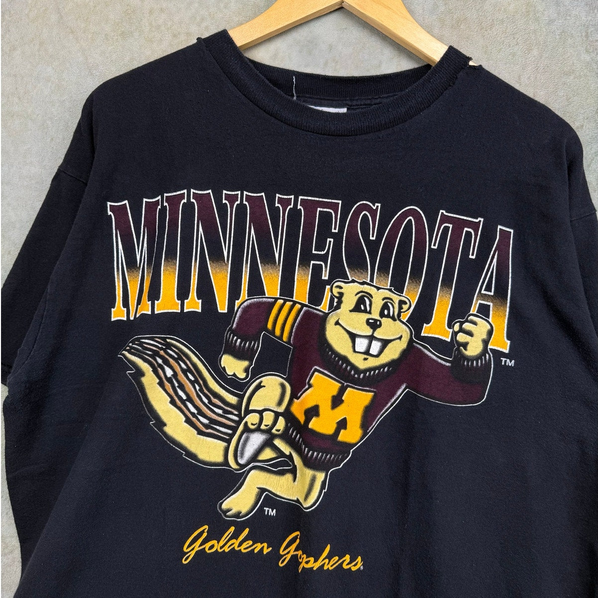 VTG 90s Minnesota Gophers College T Shirt XL