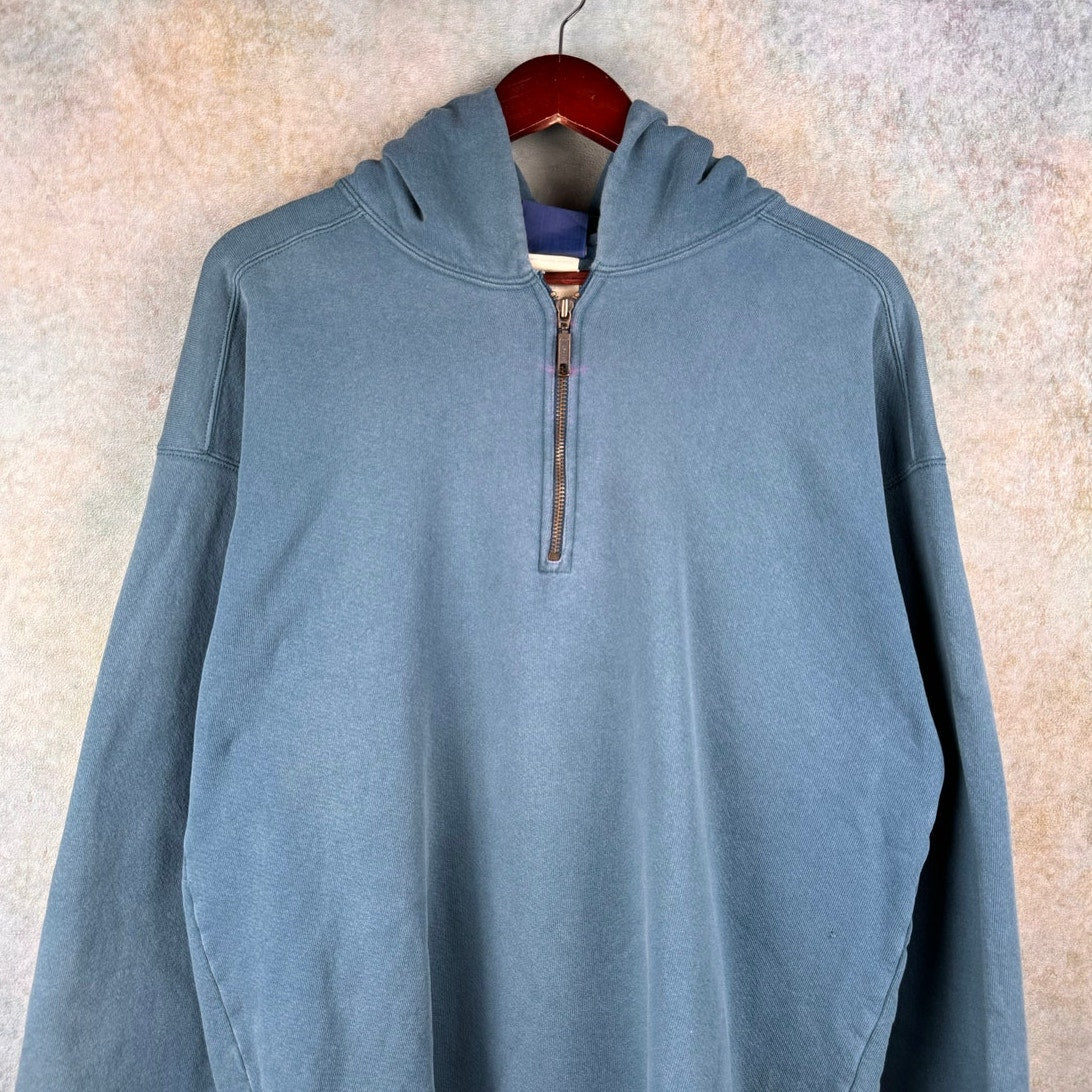 VTG 90s Blank Hoodie Sweatshirt M