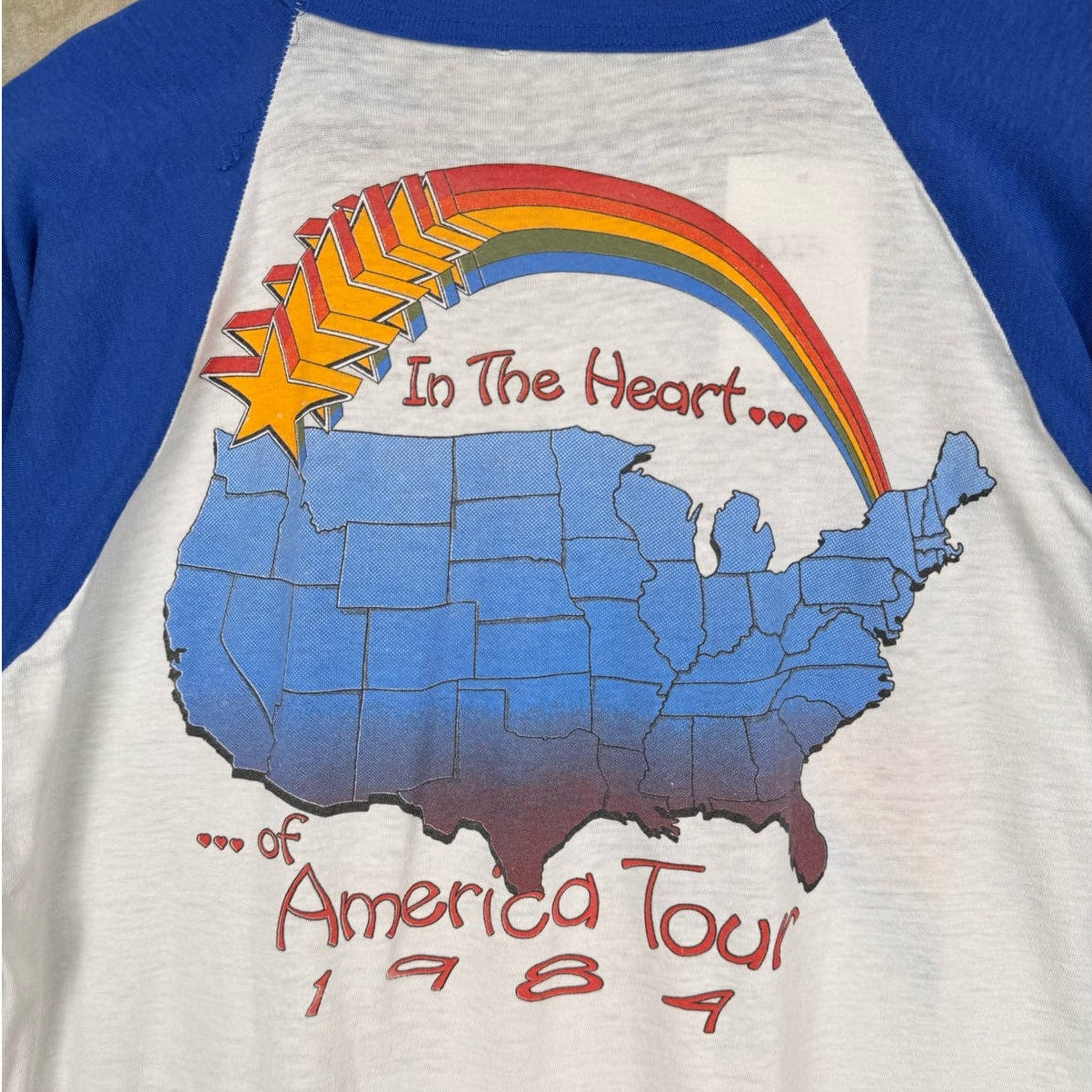 VTG 1984 Kool & The Gang In The Heart Band Tour T Shirt Sz L
