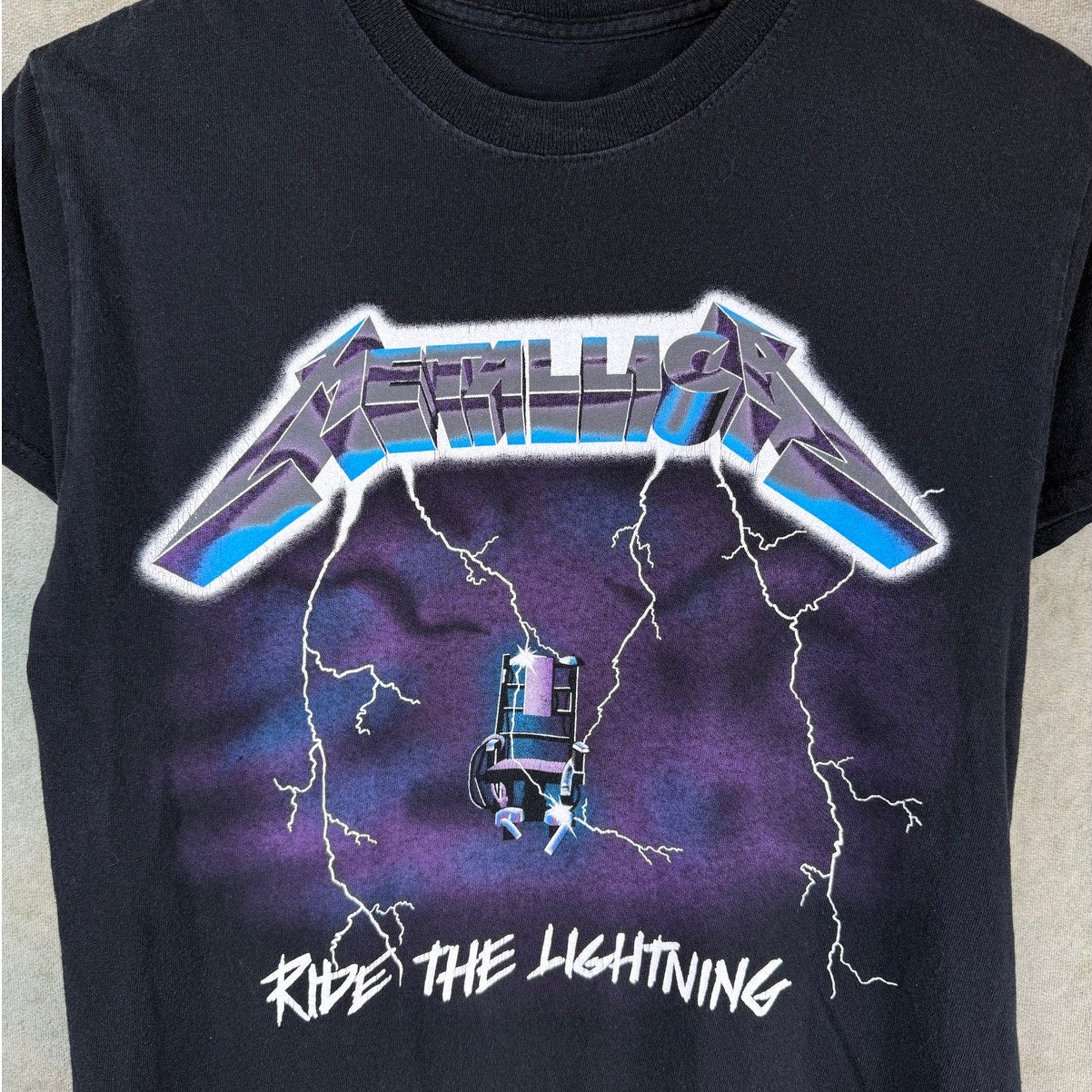 Metallica Ride the Lightning Band T Shirt Sz S/M