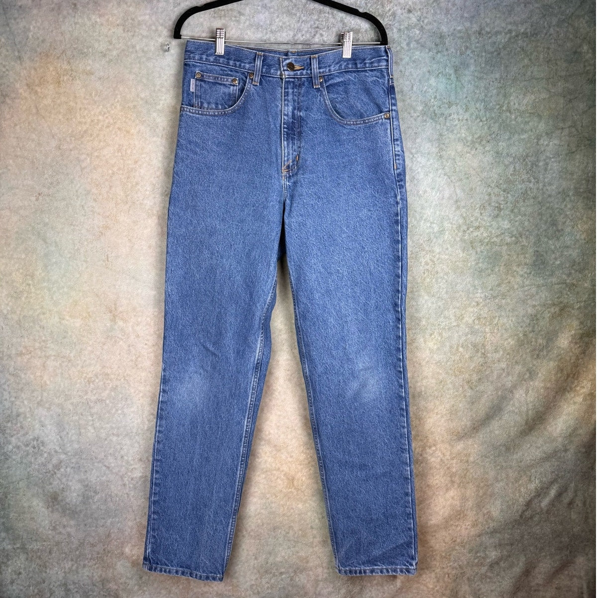 VTG 90s Carhartt Denim Work Jeans 32x34
