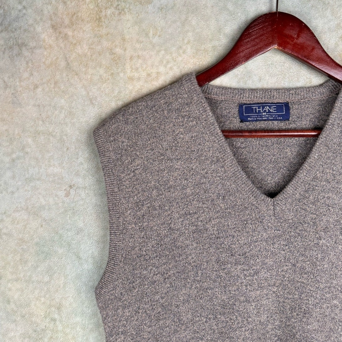 VTG 90s Knit V Neck Sweater M