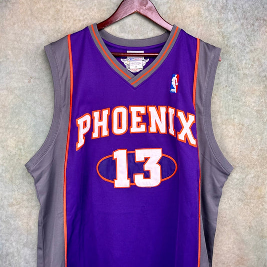 2000s Phoenix Suns Steve Nash Jersey Sz 50 XXL #13 Purple NBA Basketball Reebok