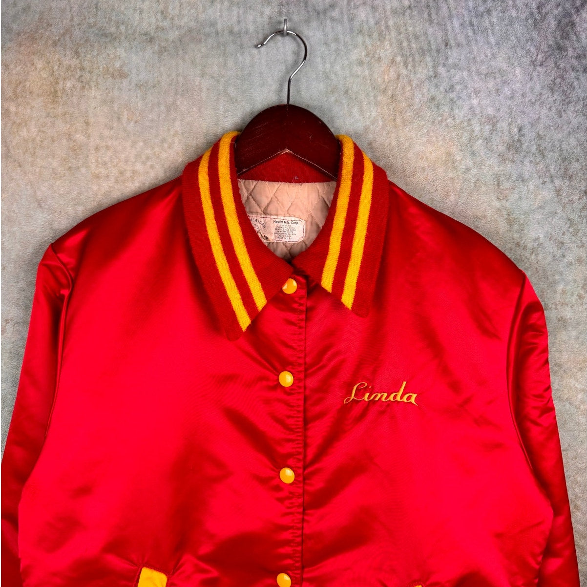 VTG 80s Satin Bomber Jacket L