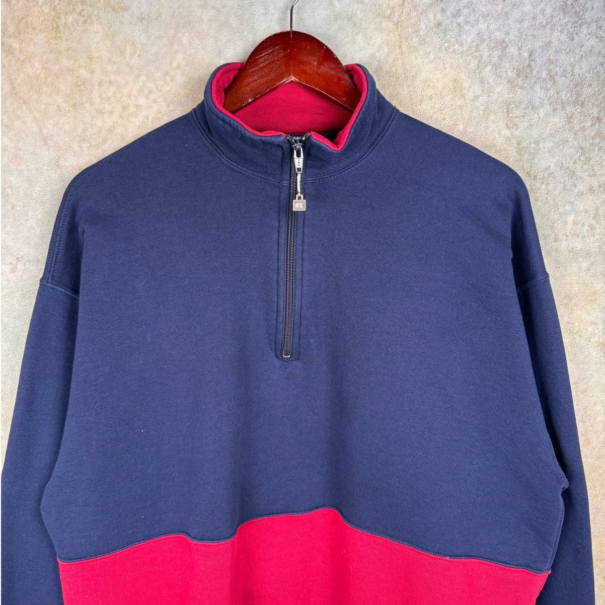 VTG 90s Russell Athletic Q Zip Sweatshirt XL