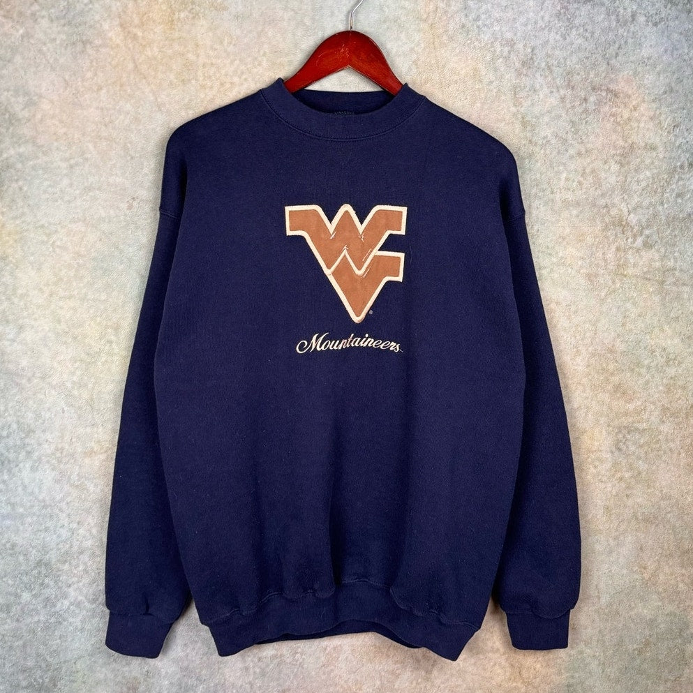 VTG 90s West Virginia Mountaineers Sweatshirt L