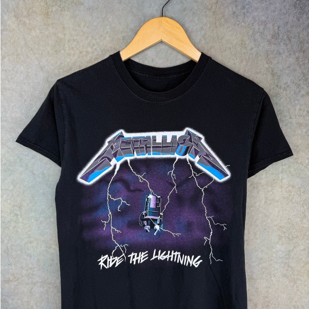Metallica Ride the Lightning Band T Shirt Sz S/M