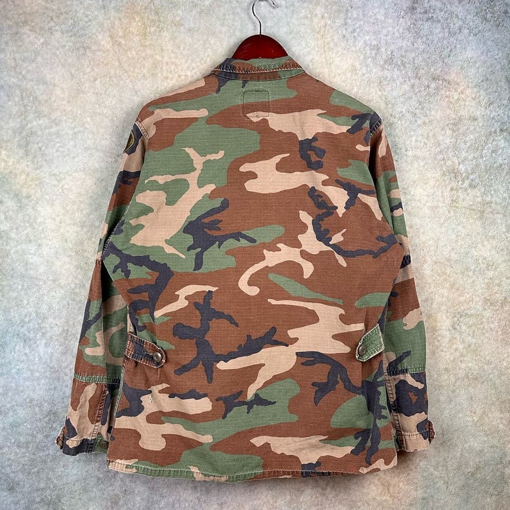 Vintage US Army Military Camo Shirt M