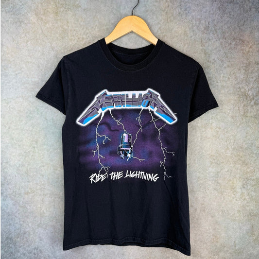 Metallica Ride the Lightning Band T Shirt Sz S/M