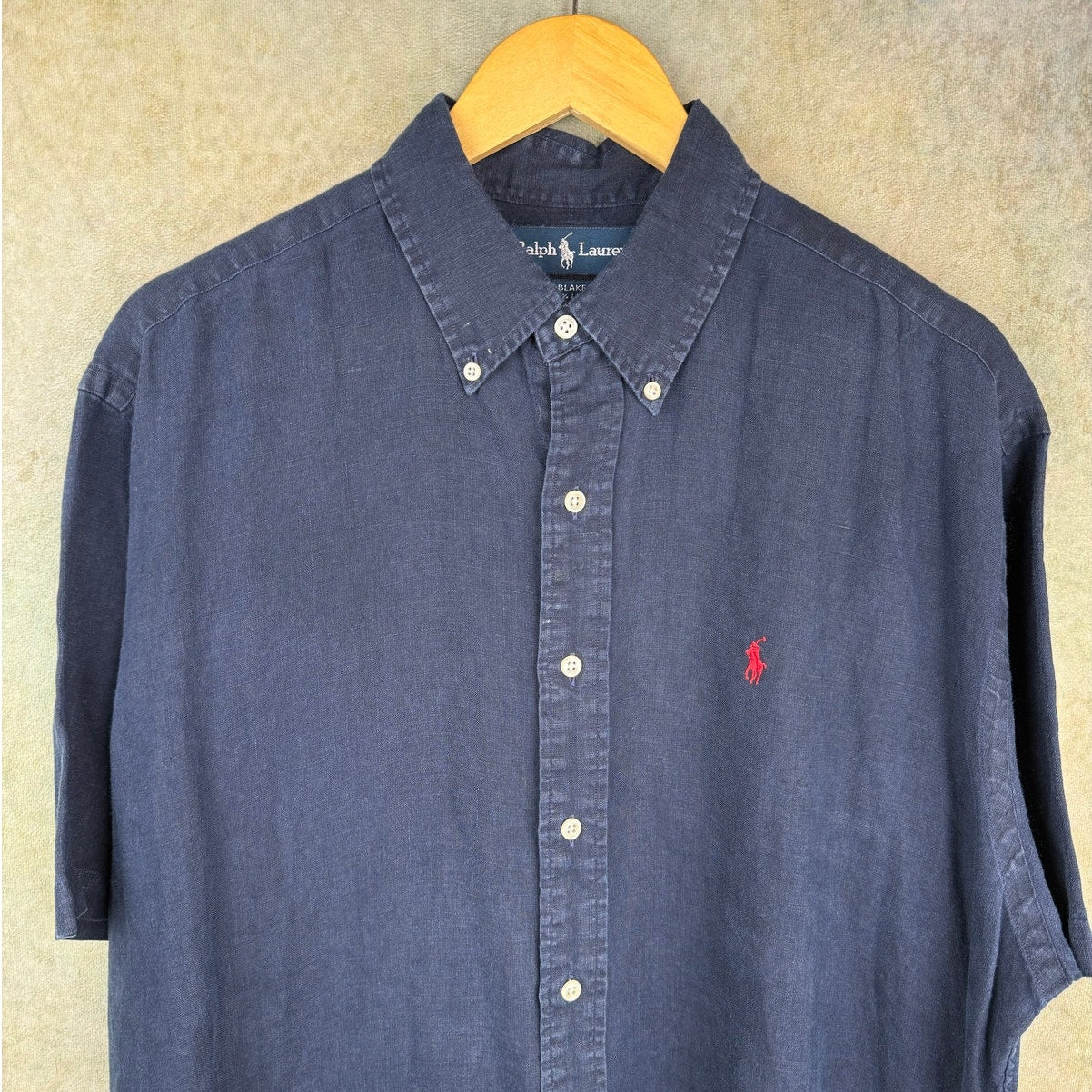VTG 90s Polo Ralph Lauren 100% Linen Shirt L