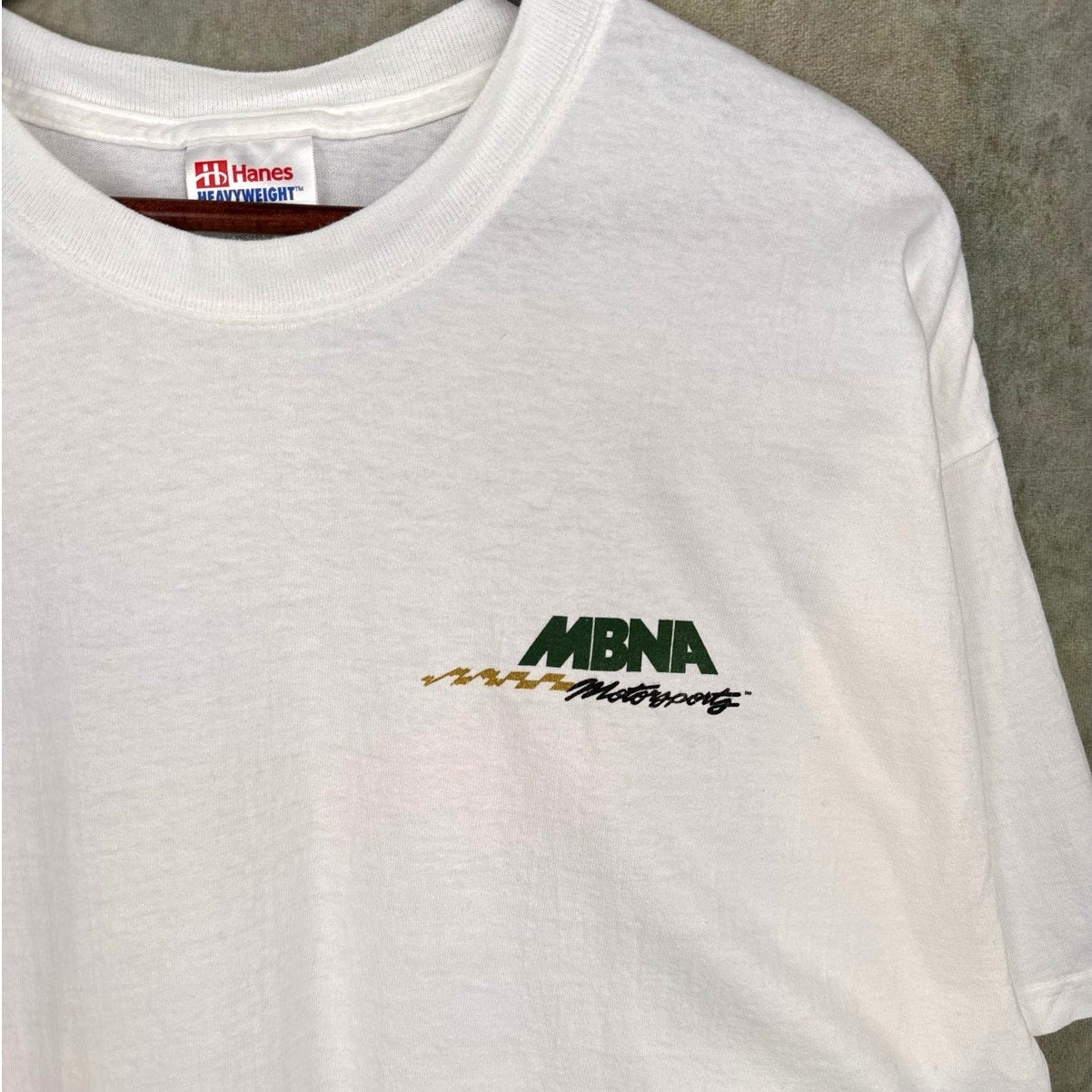 VTG 90s MBNA Motorsports Hot Rods T Shirt XL