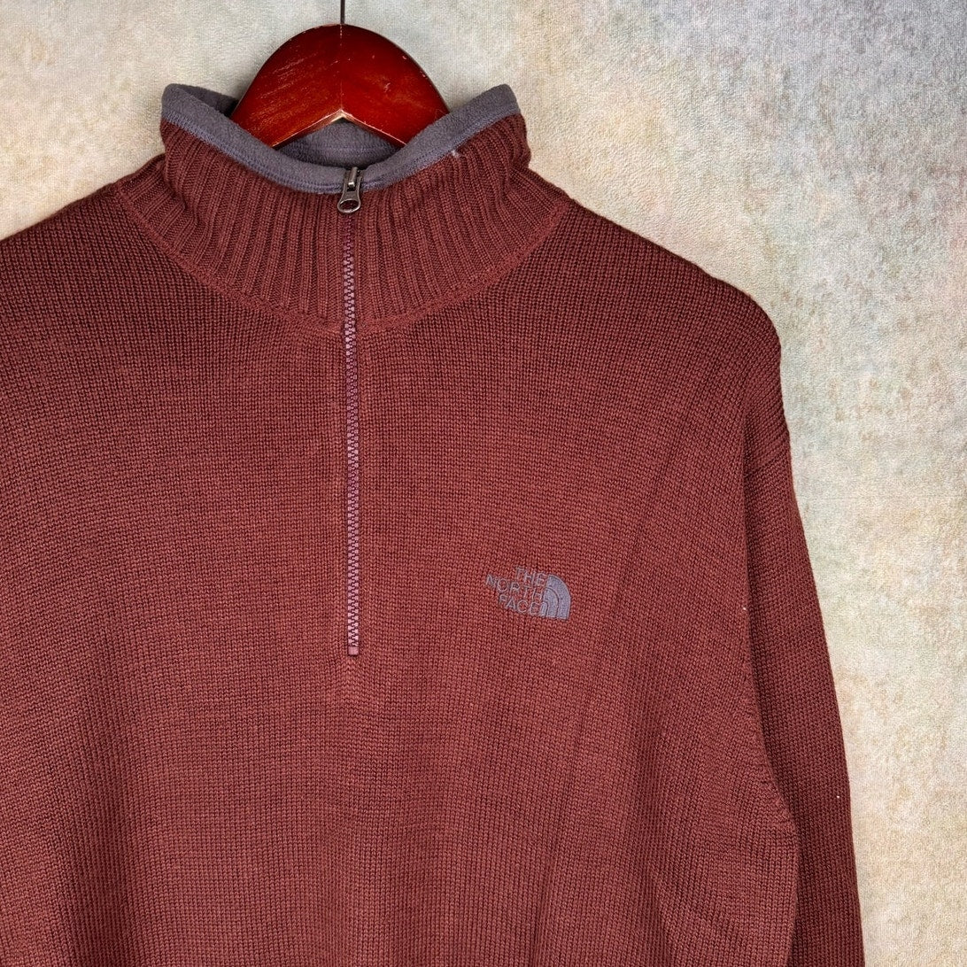 Y2K The North Face Pullover Q Zip Sweater M