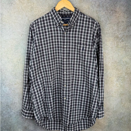 VTG 90s Polo Ralph Lauren Golf Flannel Shirt M