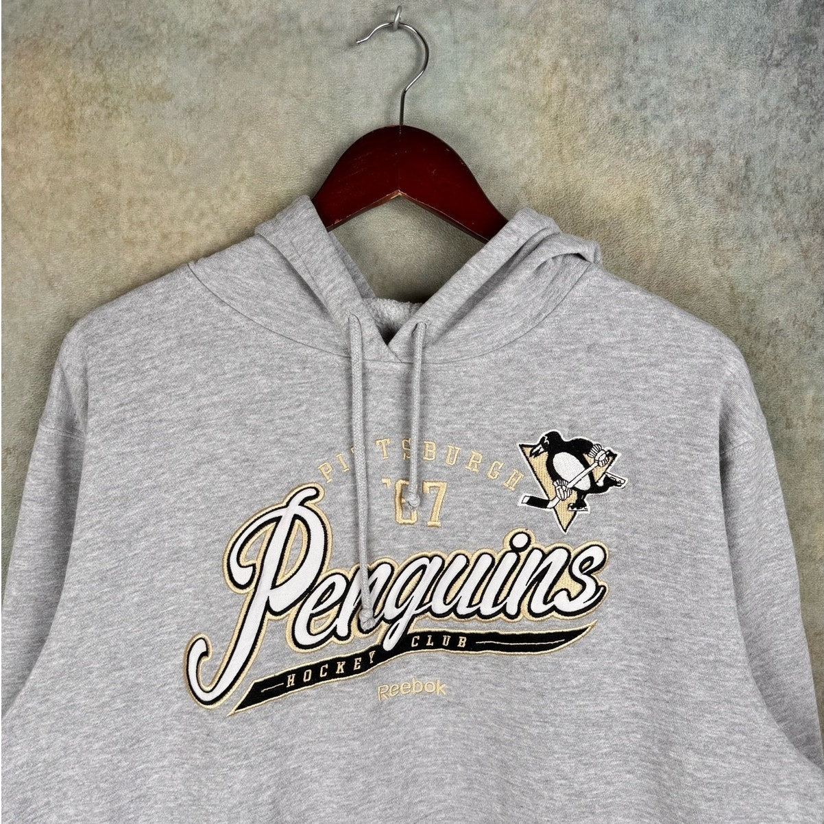 VTG Y2K Pittsburgh Penguins Hoodie Sweatshirt L
