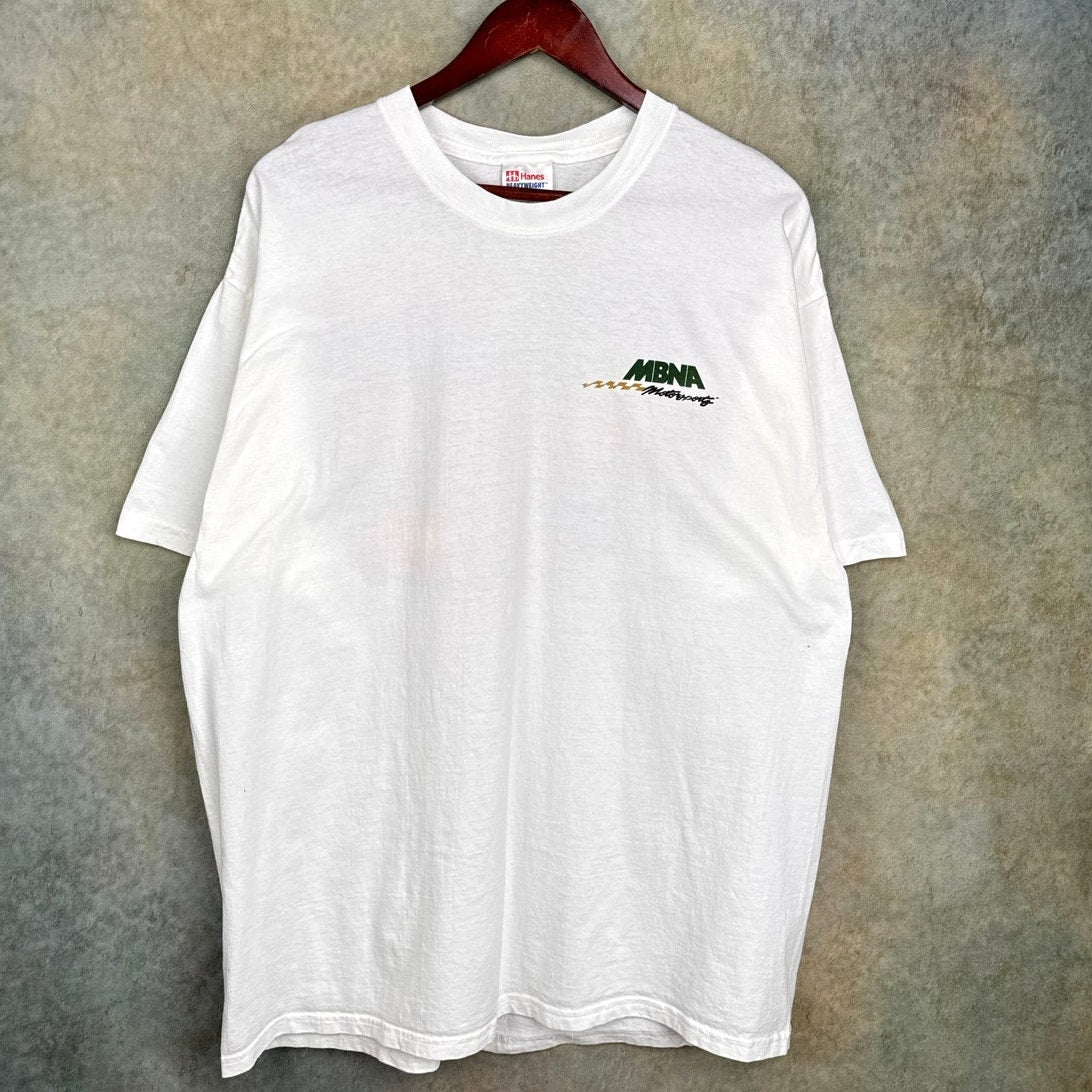 VTG 90s MBNA Motorsports Hot Rods T Shirt XL