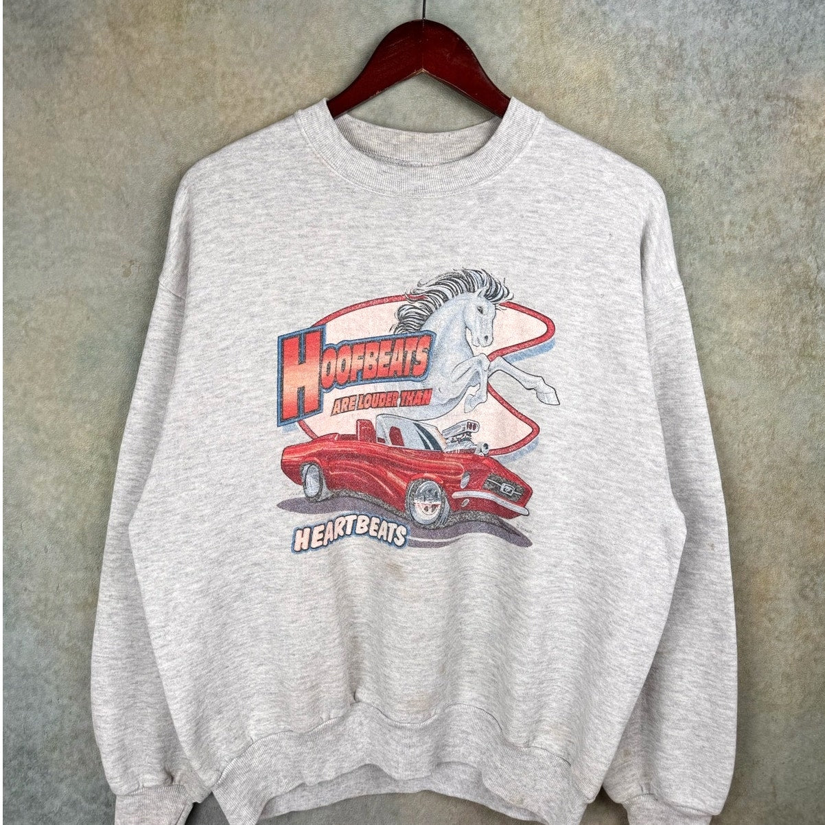 VTG 90s Ford Mustang Crewneck Sweatshirt L