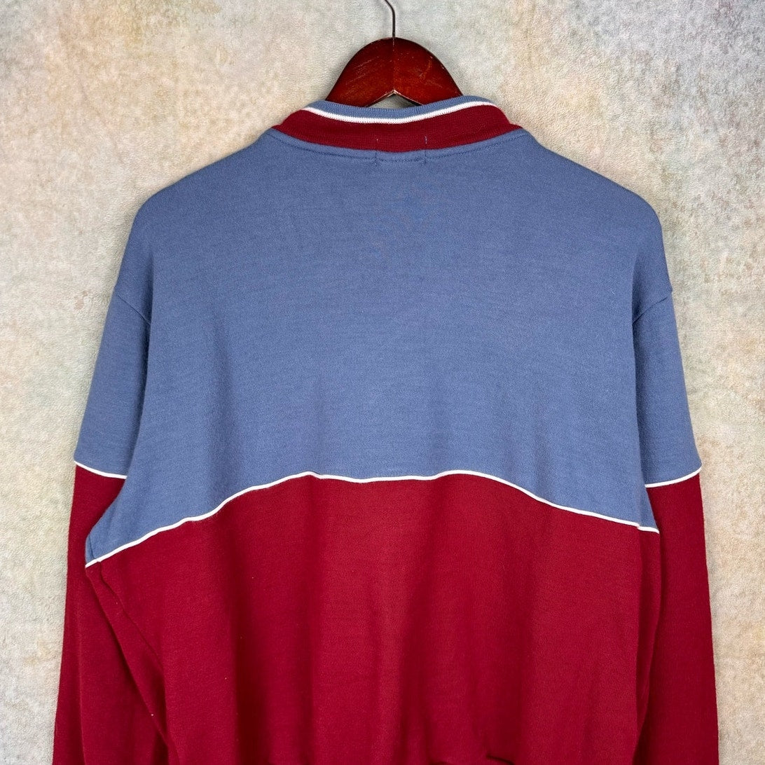 VTG 80s Color Block Track Jacket L