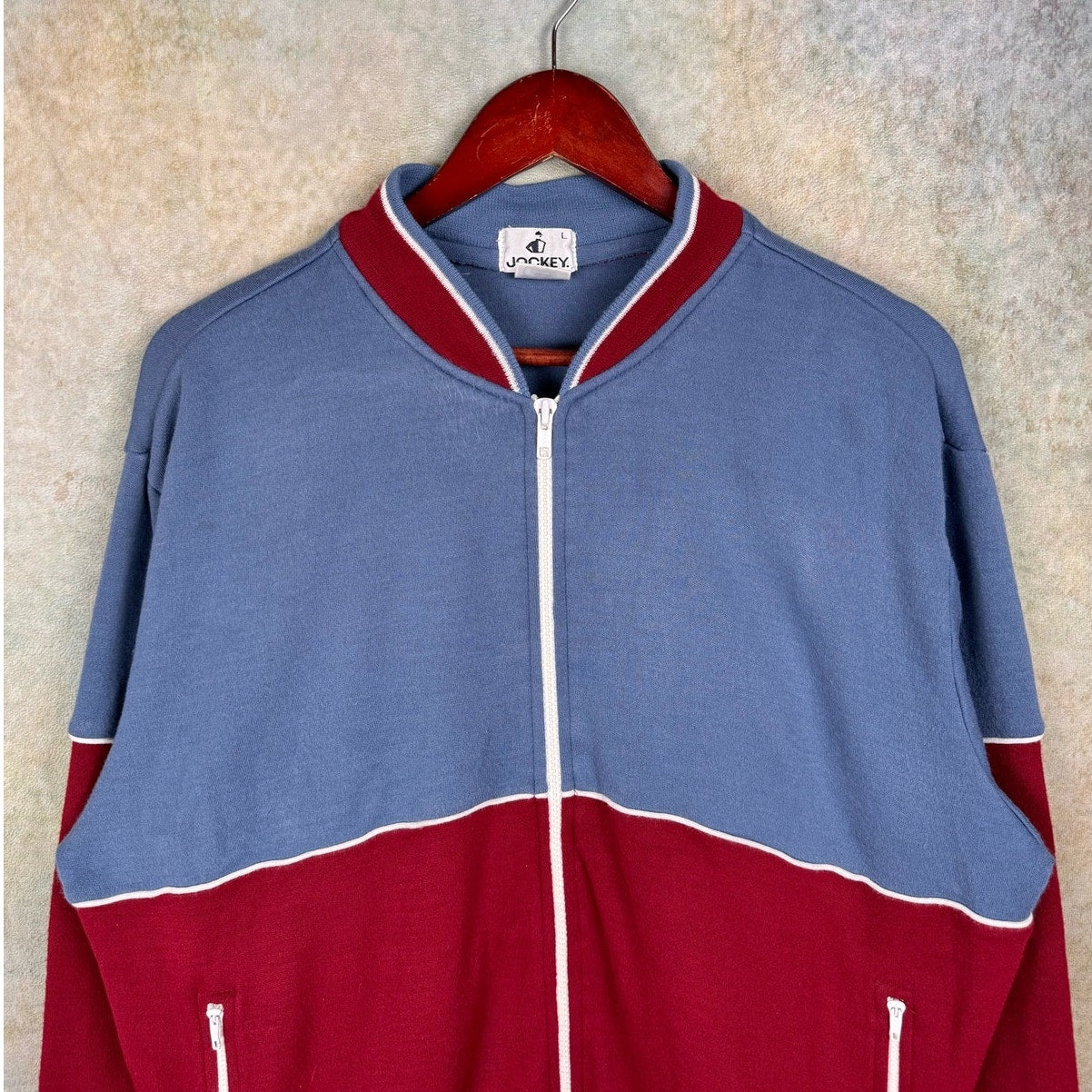 VTG 80s Color Block Track Jacket L