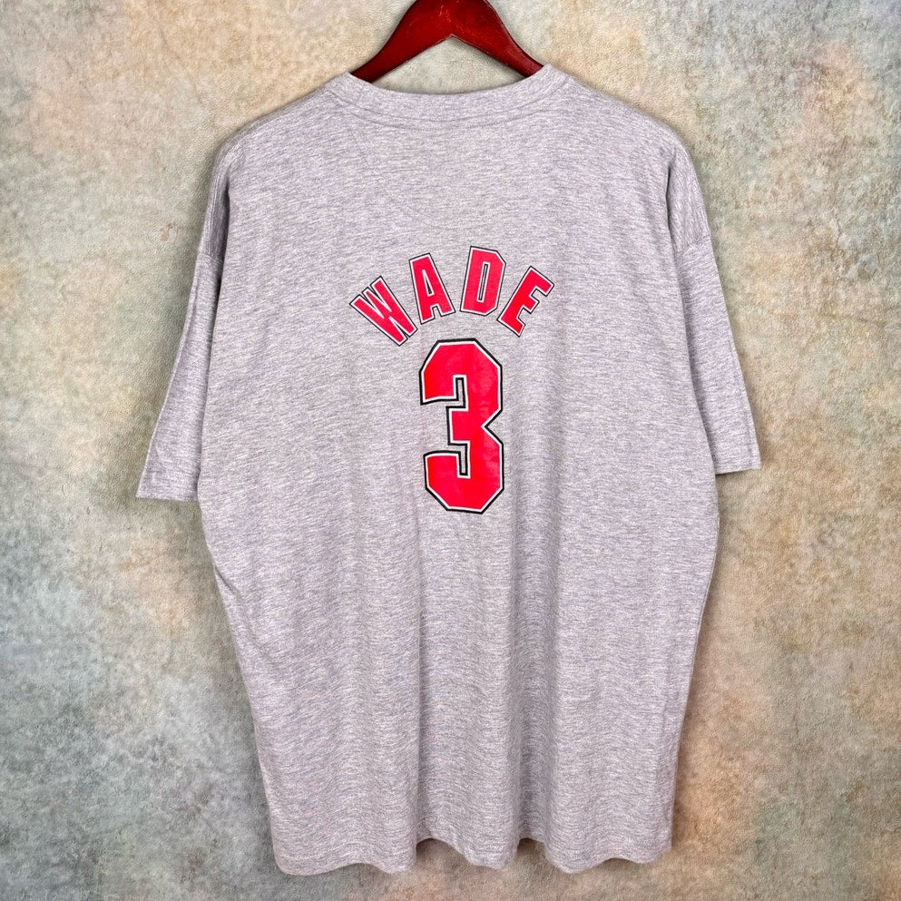 VTG Y2K Miami Heat Dwayne Wade T Shirt XL