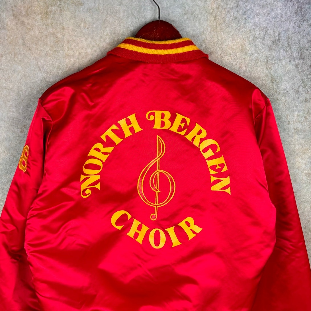 VTG 80s Satin Bomber Jacket L