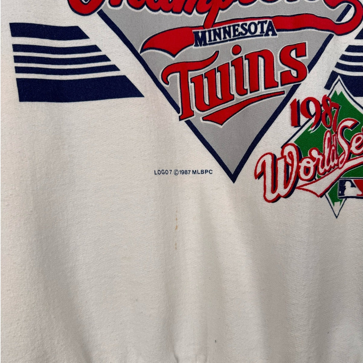 VTG 1987 Minnesota Twins World Series Sweatshirt M