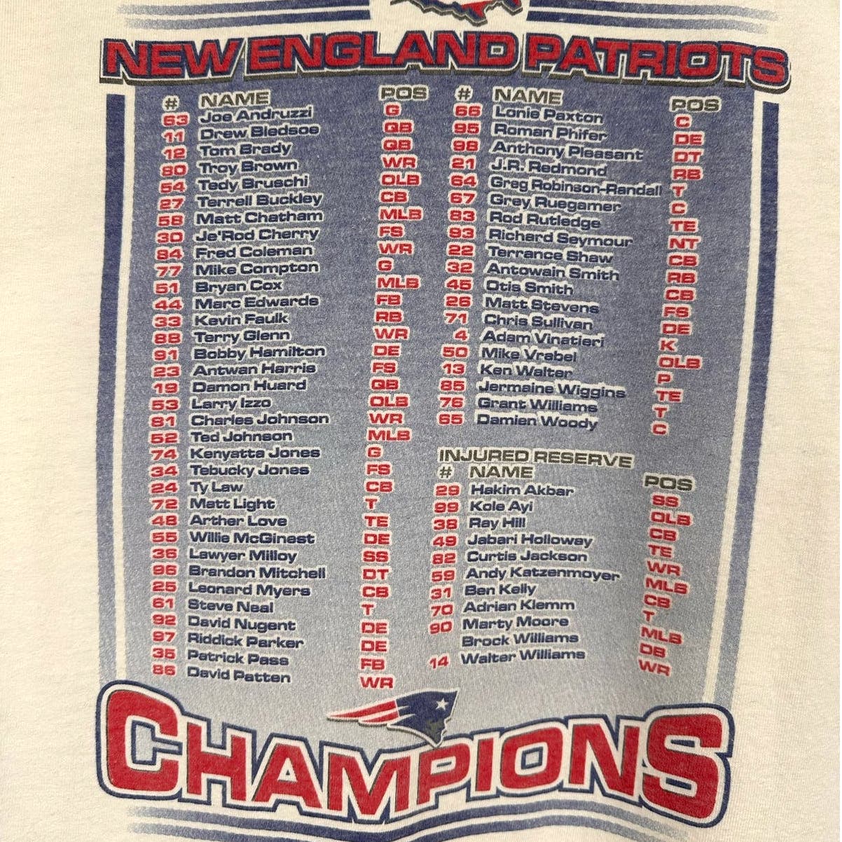 Vintage New England Patriots Super Bowl T Shirt M