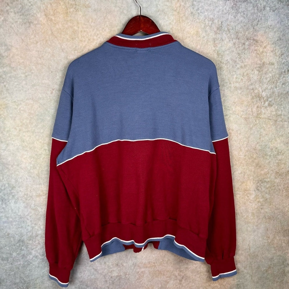 VTG 80s Color Block Track Jacket L