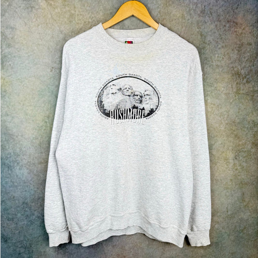 VTG 90s Mount Rushmore Sweatshirt L