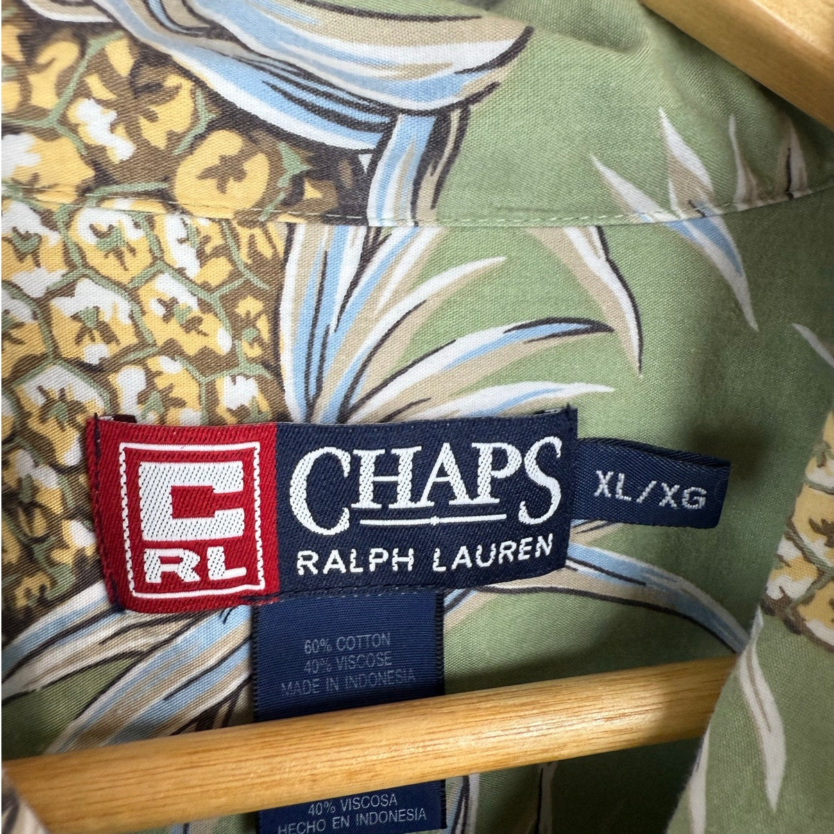 VTG 90s Chaps Ralph Lauren Button Up Shirt XL