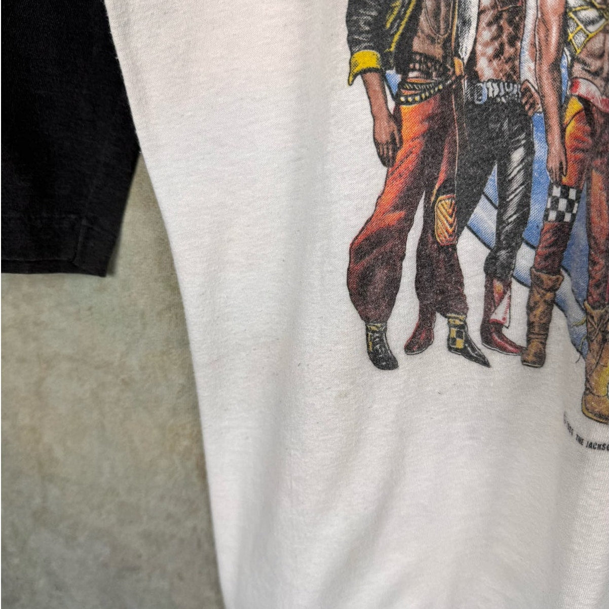 VTG 1984 Jackson 5 Band T Shirt Sz L