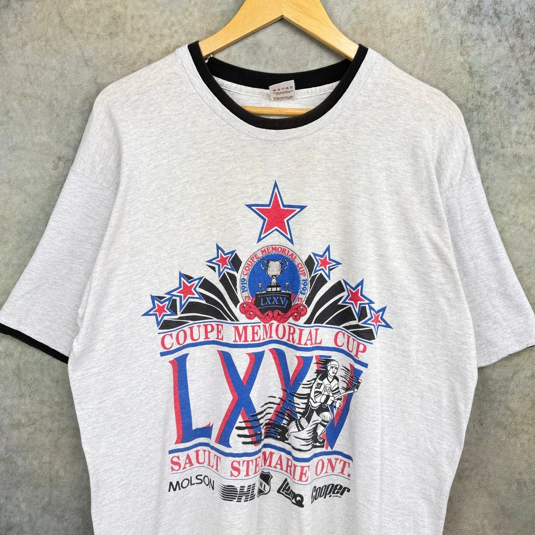 VTG 1993 Coupe Memorial Cup LXXV Hockey T Shirt L
