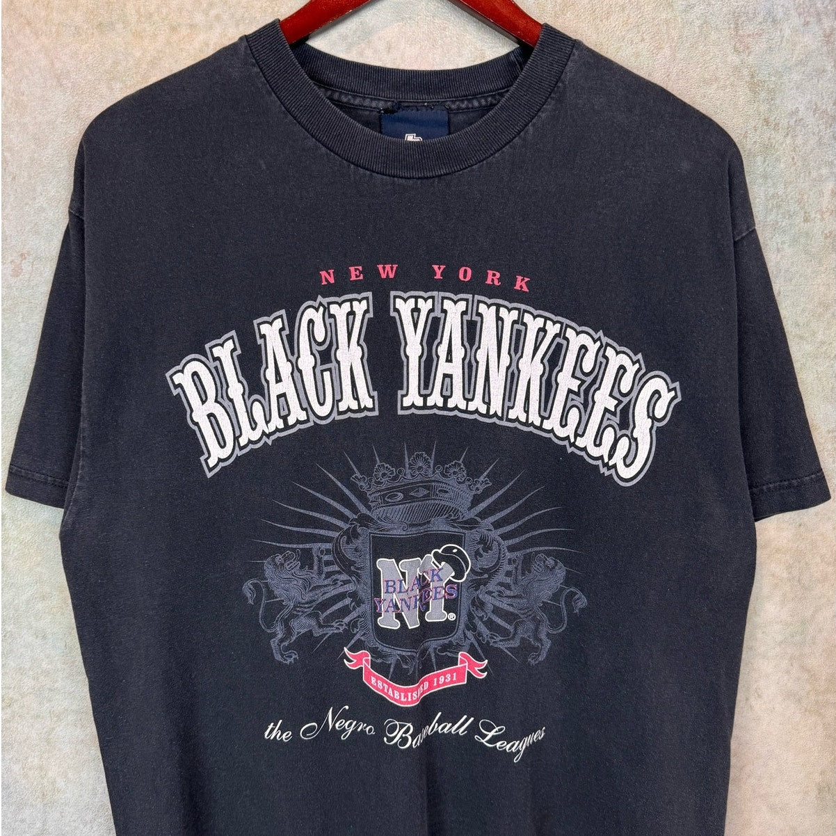 VTG New York Black Yankees Negro League T Shirt L