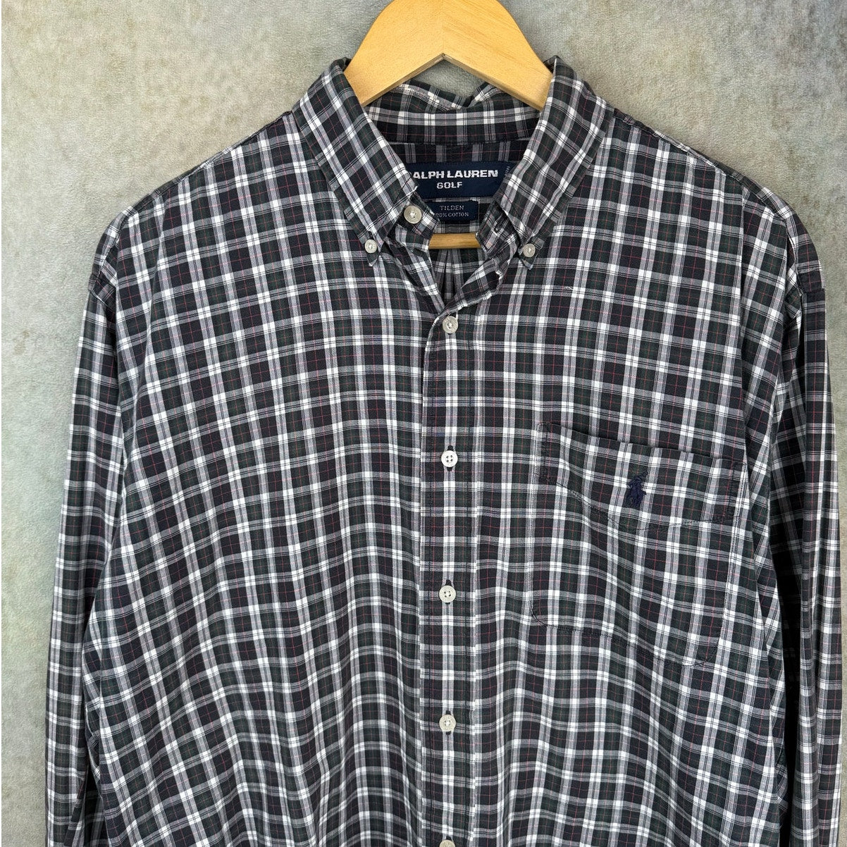 VTG 90s Polo Ralph Lauren Golf Flannel Shirt M