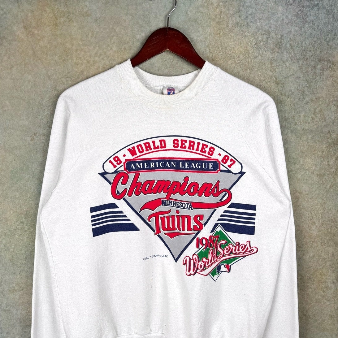VTG 1987 Minnesota Twins World Series Sweatshirt M