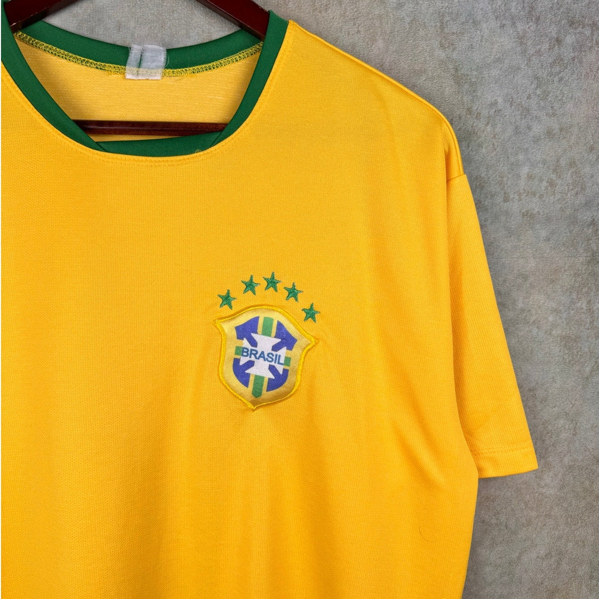 VTG Y2K Neymar Brasil Soccer Jersey Mens L