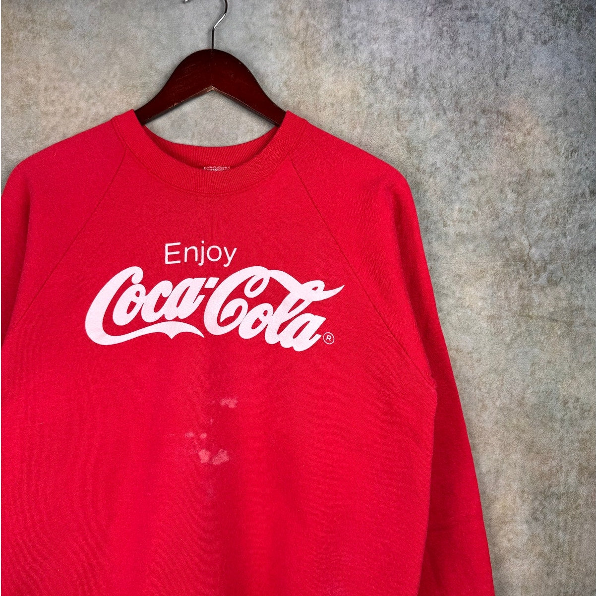 VTG 90s Coca Cola Coke Raglan Sweatshirt L